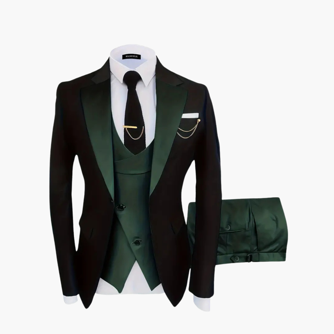 Eleganter Hochzeitsanzug - Herren 3-teilig für festliche Gäste