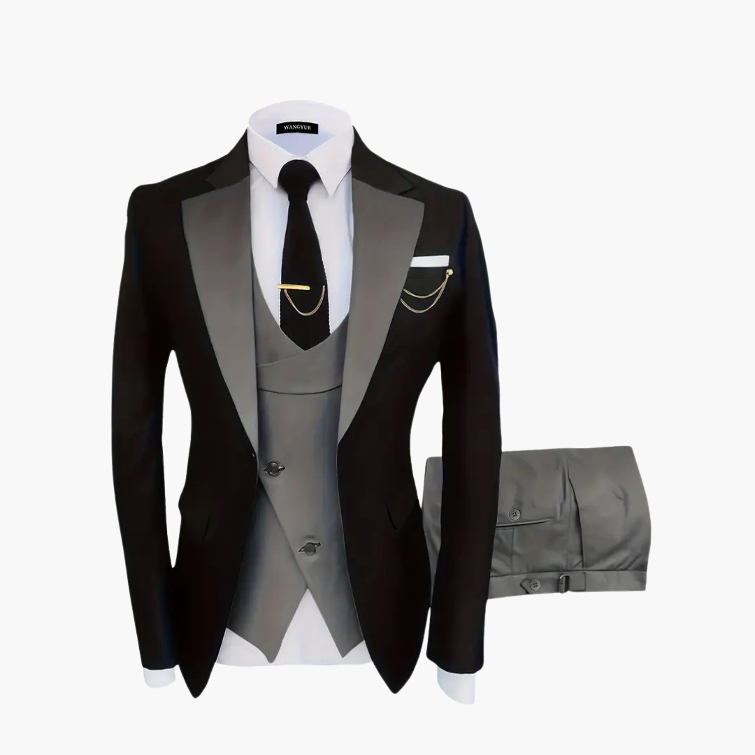 Eleganter Hochzeitsanzug - Herren 3-teilig für festliche Gäste