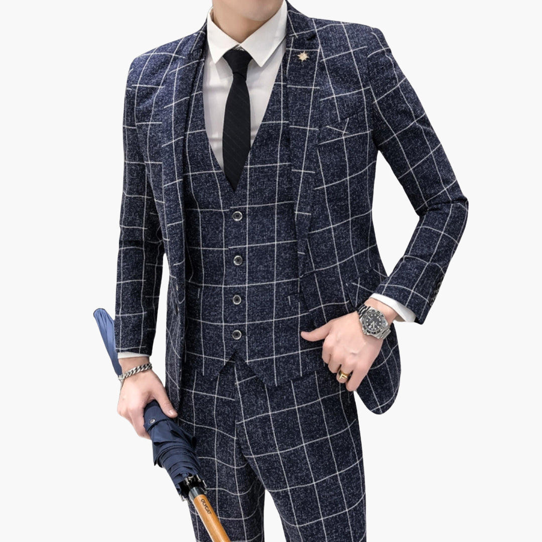 Eleganter Anzug - Herren 3-teilig für Hochzeit & Events